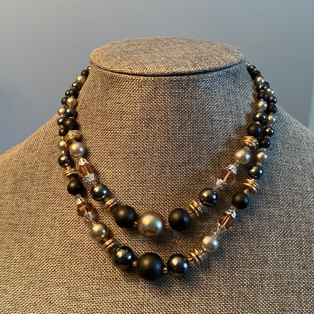 VTG Multi-bead Layered Necklace